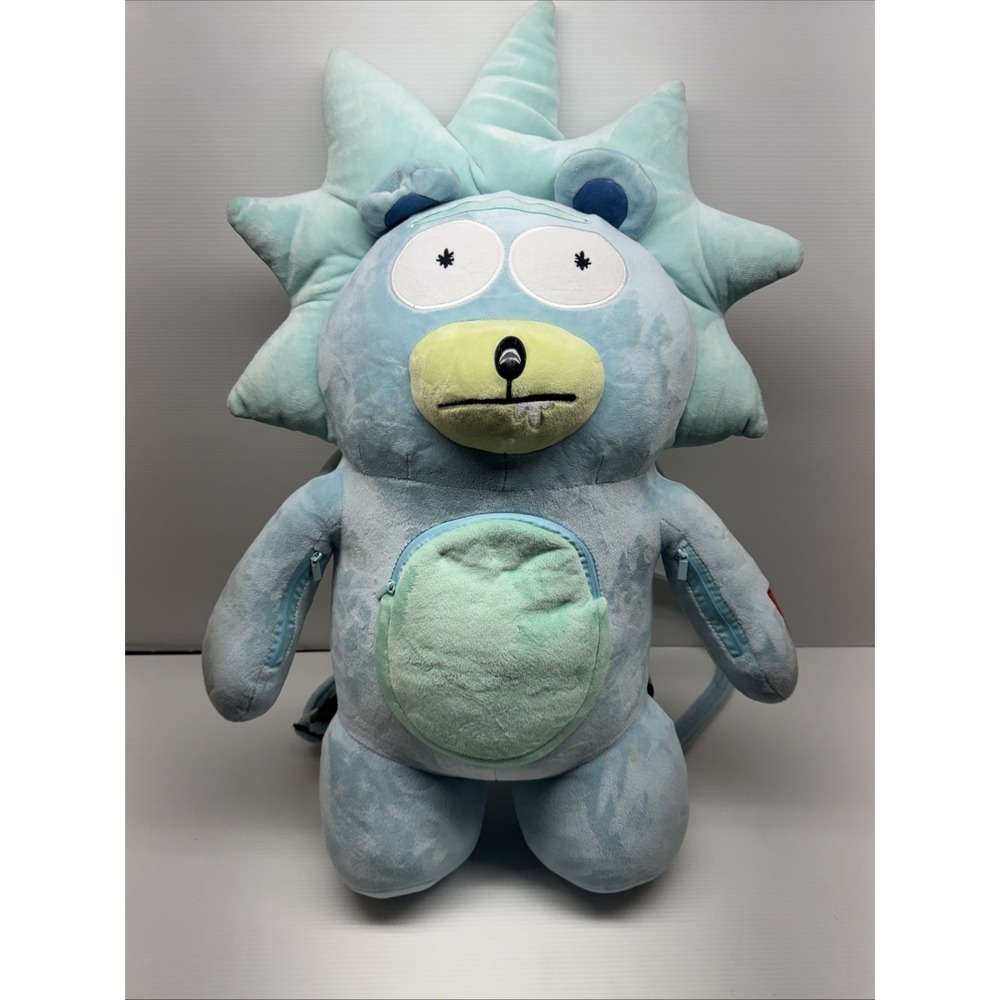 Sprayground Rick and Morty Limited Edition Bear Plush Backpack Large
